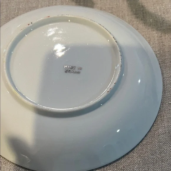 Scenic Decorative Plate with Palm Trees vintage Japanese Lusterware - Picture 4 of 5